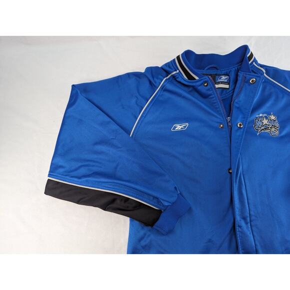 Vintage Reebok Orlando Magic 90s Warm-Up Jacket XL Blue - Picture 5 of 16